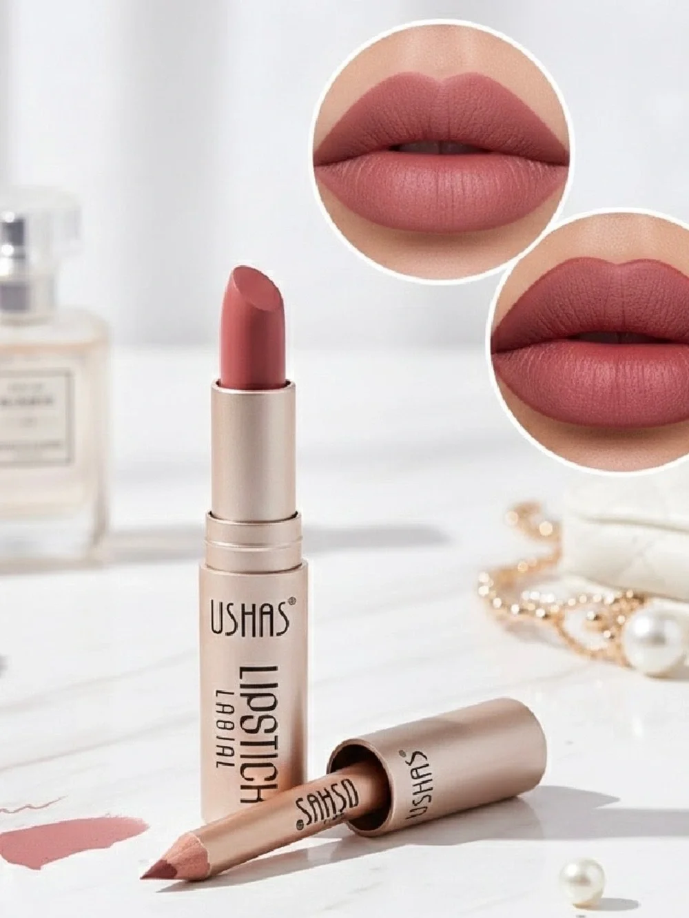 Matte Lipstick & Lip Liner Set - Dusty Rose $10. Buy One Get One Free